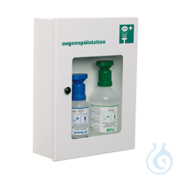B-SAFETY eye emergency station BR324045 in dust-proof wall cabinet with...