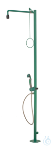 ClassicLine lichaam veiligheidsdouche met hand-oogdouche, 1 douchekop 45° -...