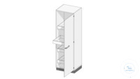 Tall storage cabinet, w600 h1920, d516, 1 door r/h, 4 inner drawers, lockable...