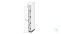 Kulissenschrank 300x1920x516 mm 1 Kulissenauszug, 1 Korbset, Schloss...