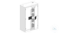 Tall safety cabinet, type 90 w1200, h1955, d615, 2 doors, 3 shelves,1 drip tray