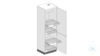 Säuren- und Laugenschrank, PP 2 Flügeltüren rechts, 4 Auszüge, mit...