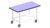 Heavy-duty mobile table, w1500, d600, sitting height, table height: 720+30 worktop, TopResist, 1...
