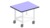 Heavy-duty mobile table, w1500, d750, sitting height, table height: 720+30 worktop, TopResist, 1...