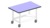 Heavy-duty mobile table, w1800, d750, sitting height, table height: 720+30 worktop, TopResist, 1...