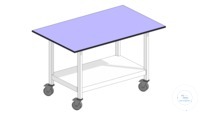 Schwerlasttisch mit Rollen 1500x600, Steharbeitshöhe, Tischhöhe: 870+30 TP-TopResist 1...