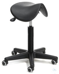 Tabouret pivotant avec assise en forme de selle Tabouret pivotant avec assise en forme de selle -...