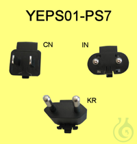 Power plug adapter set (IN, KR, CN) Mains adapter set for YEPS01-USB 