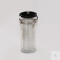 Anaerobic jar "crystal eco", with ventilation screw, 3 liters