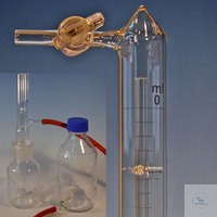 Eudiometerrohr 0-400 ml:5 ml graduiert Apparat zur Bestimmung des Faulverhaltens, Messrohr...
