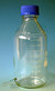Level vessel 1000 ml, with screw cap blue, Boro 3.3