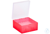 ratiolab® Kryo-Boxen, PP, ohne Raster, rot, 133 x 133 x 75 mm