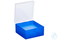 ratiolab® Cryo Boxes, PP, without grid, blue, 133 x 133 x 75 mm ratiolab®...