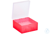 ratiolab® Kryo-Boxen, PP, ohne Raster, rot, 133 x 133 x 52 mm