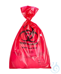 ratiolab®Disposal Bags, autoclavable, PP, BIOHAZARD, red, indicator patch,...