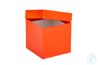 ratiolab® Cryo Boxes, cardboard, plastic coated, red, 133 x 133 x 130 mm...