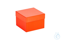 ratiolab® Cryo Boxes, cardboard, plastic coated, red, 133 x 133 x 75 mm...