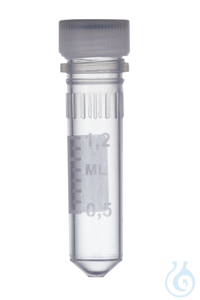 Reaktionsgefäße, PP, 2,0 ml, konisch, Schraubverschluss, O-Ring, sterilisiert