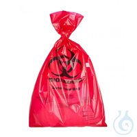 ratiolab®Disposal Bags, autoclavable, PP, BIOHAZARD, red, indicator patch,...