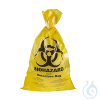 ratiolab®Disposal Bags, autoclavable, PP, BIOHAZARD, yellow, indicator patch,...