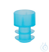 Stoppers for test tubes Ø 16-17 mm, blue, PE
