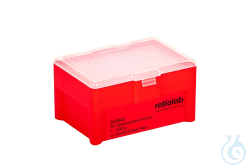 ratiolab&reg; Pipettenspitzen farblos -E- 1-200...