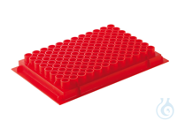 PCR-Rack, PP, rouge