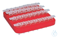 Rack cryogénique flottant pour 4 barrettes PCR à 8 compartiments