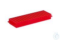 Opslagrek voor reactievaten 1.5-2.0 ml, PP, 5 x 16 posities, pin k Opslagrek...