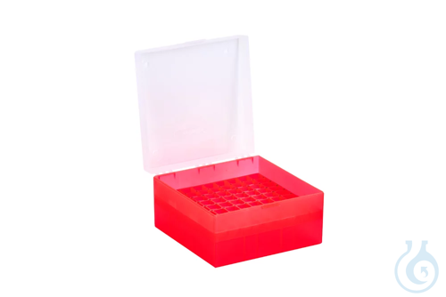 ratiolab&reg; Kryo-Boxen, PP, rot, Raster 9 x 9...