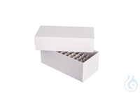 ratiolab® 1/2-Format Kryo-Boxen aus Karton, standard, weiß, 130 x 62 x 50 mm...