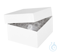 ratiolab® Kryo-Boxen, Karton, spezial, weiß, 136 x 136 x 75 mm, inkl. Steg 6...