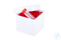 ratiolab® Cryo Boxes, cardboard, plastic coated, white, 148 x 148 x 130 mm,...