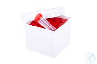 ratiolab® Cryo Boxes, cardboard, plastic coated, white, 148 x 148 x 130 m m,...