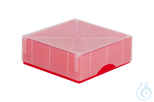 ratiolab&reg; Kryo-Boxen, PP, Raster 9 x 9, rot...