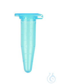 Reaktionsgefäße, PP, 1,5 ml, mit Deckel, blau