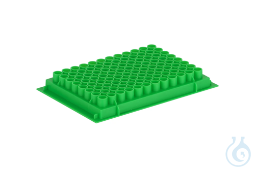 96-Well PCR-Racks, PP, gruen