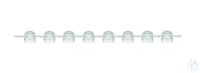 PCR-8-fach-Deckelstreifen, 0,2 ml, domförmige Deckel
