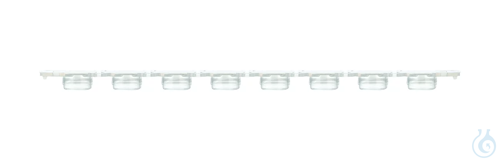 PCR-8-fach-Deckelstreifen, 0,2 ml, flache Deckel