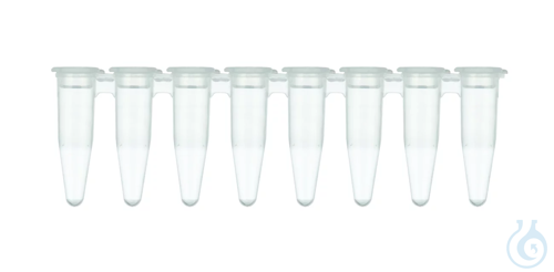 PCR-8-fach-Roehrchenstreifen, 8 x 0,2 ml, flach...