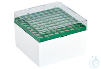 Kryo-Boxen, PC, Raster 9 x 9, grün, 132 x 132 x 94 mm