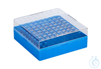 Cryo Boxes, PC, grid 10 x 10, blue, 132 x 132 x 52 mm Cryo Boxes, PC, grid 10...