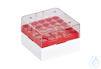 Cryo Boxes, 1/4-format, PC, grid 5 x 5, red, 76 x 76 x 52 mm Cryo Boxes,...