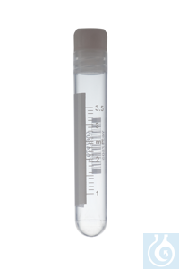 Cryo Tubes with Internal Thread, 4 ml, round base, sterilized Cryo Tubes with...