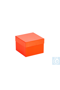 ratiolab® Kryo-Boxen, Karton, spezial, rot, 133 x 133 x 100 mm