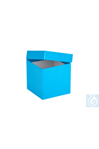 ratiolab® Kryo-Boxen, Karton, spezial, blau, 133 x 133 x 130 mm