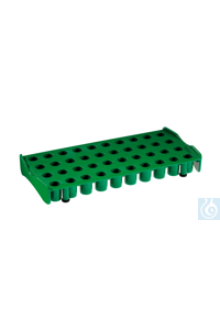 Work Stations for 40 Cryo Tubes, PP, green Work Stations for 40 Cryo Tubes,...