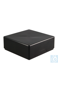 ratiolab® Cryo Boxes, PP, grid 10 x 10, black, 133 x 133 x 50/75 mm,...