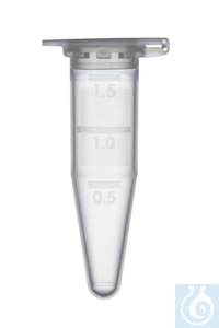 Microcentrifuge Tubes, PP, 1.5 ml, with cap, natural,...