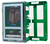 Mobile Wall-Cabinet for Masks • with wall mounting  • can be removed for transport  • shock and...